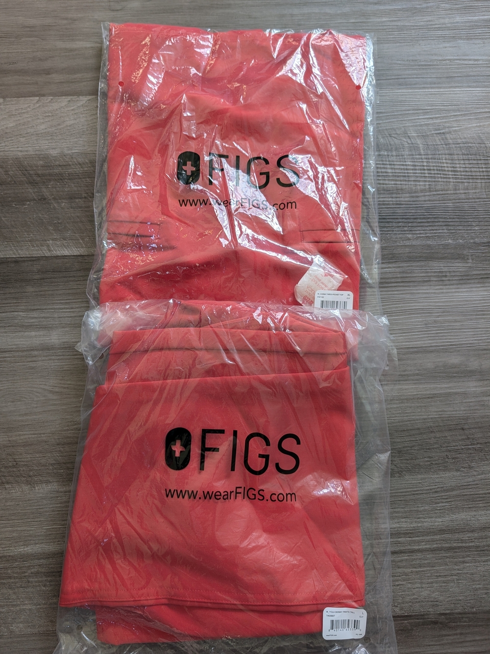 FIGS Kids Coral Red Top - Comfortable Everyday Tee